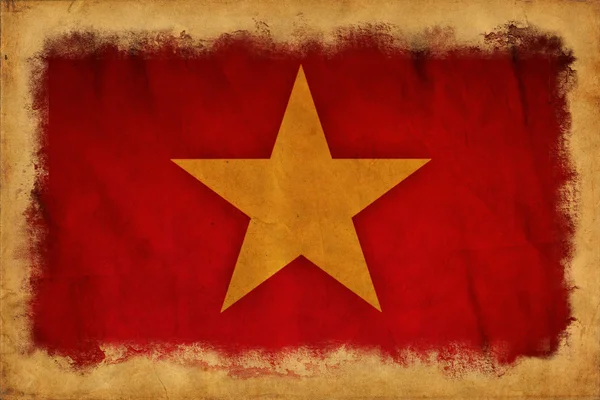 Vietnam grunge flagga — Stockfoto