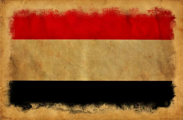 stock image Yemen grunge flag