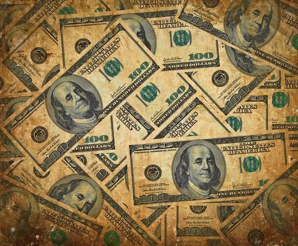 Fundo de notas de 100 dólares — Fotografia de Stock