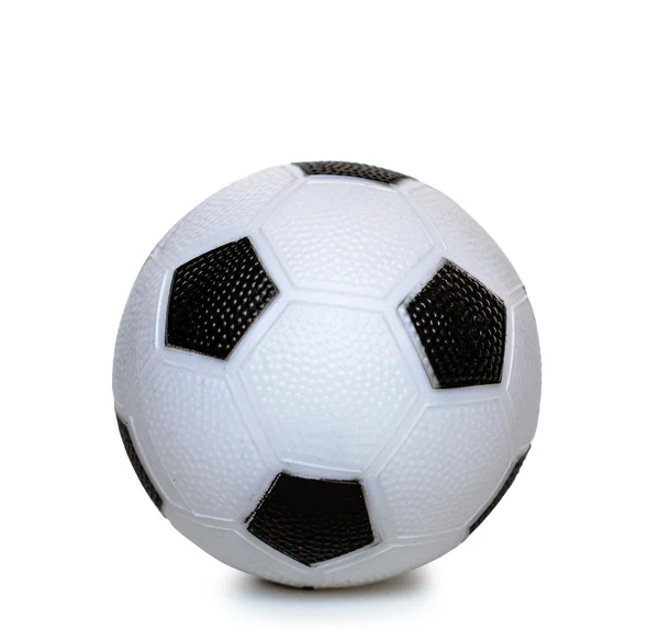 Bola de futebol isolado ob branco — Fotografia de Stock