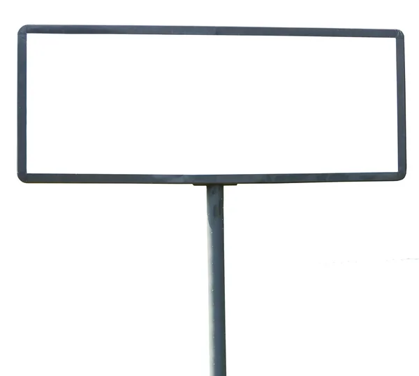 Üres billboard elszigetelt fehér background — Stock Fotó