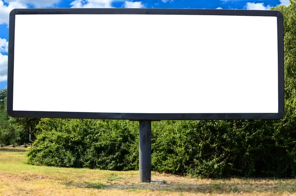 Puste billboard w piękny krajobraz — Zdjęcie stockowe