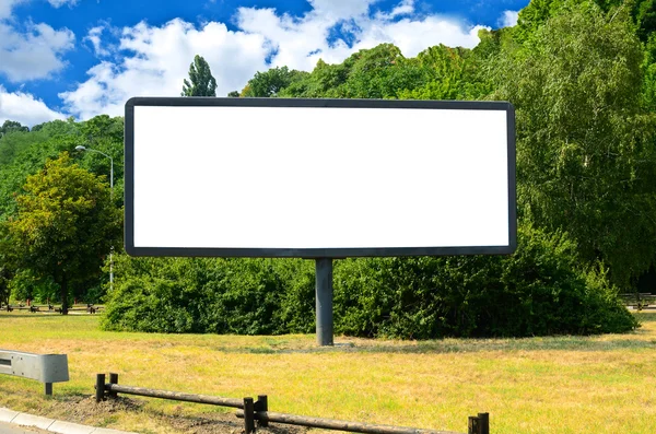 Blank billboard in the beautiful landscape — Stock Photo, Image