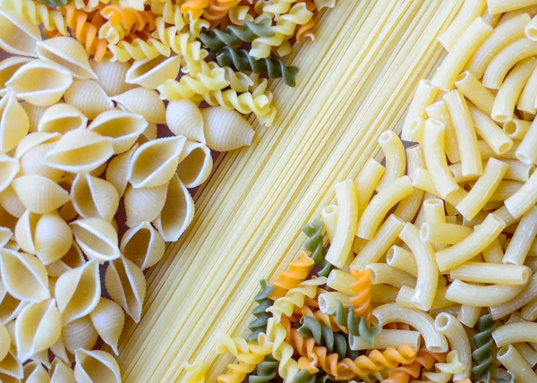 Set of various pasta close-up — Stock Photo, Image
