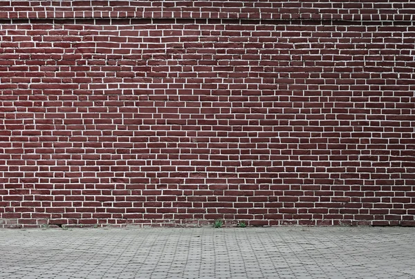 벽돌 벽의 지저분한 도시 배경 — 스톡 사진
