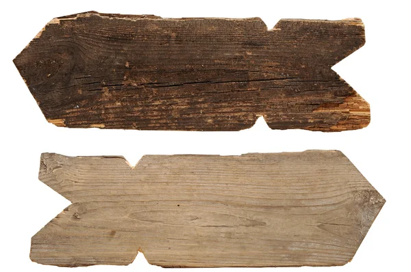 Kolekcja drewnianych znaki na białym tle — Zdjęcie stockowe