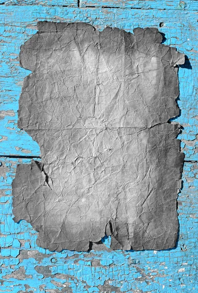 Ahşap zemin üzerine eski kağıt — Stok fotoğraf