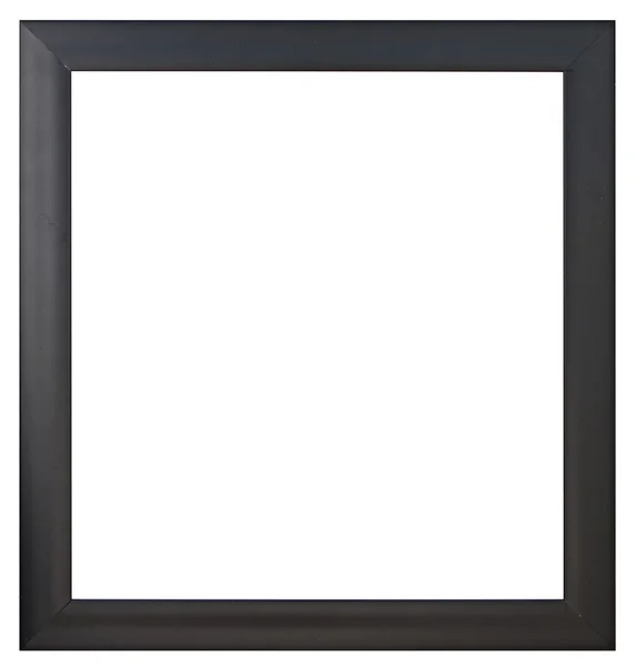 Een zwarte schilderijlijst, geïsoleerd — Stockfoto