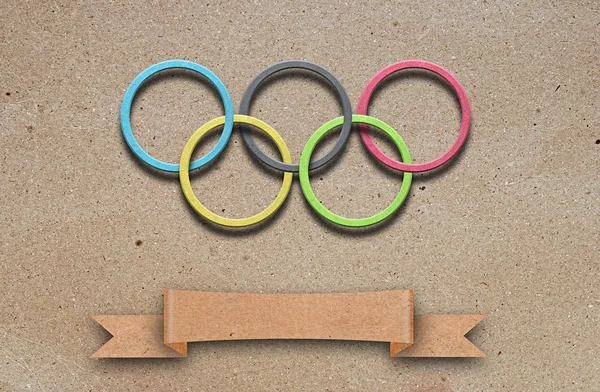 Pierścienie olimpijskie — Zdjęcie stockowe