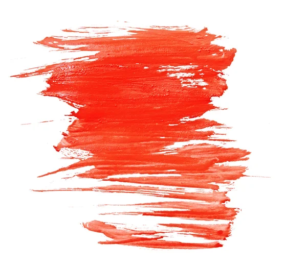 Red water color paint texture — Stock Photo, Image