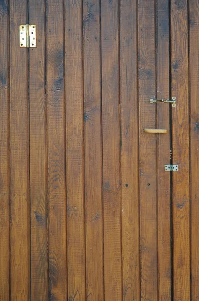 Vista frontal de puerta de madera vieja —  Fotos de Stock
