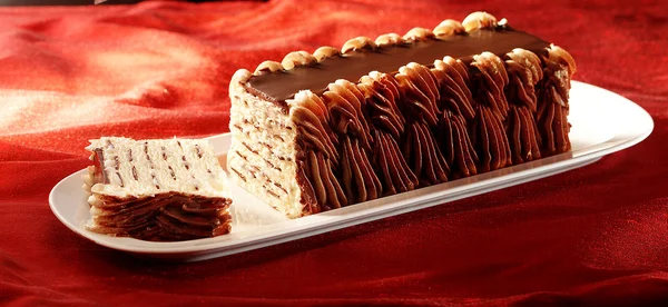 Inghetata de vanilie cu ciocolata — Fotografie, imagine de stoc
