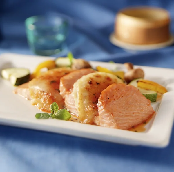 stock image Salmone slices