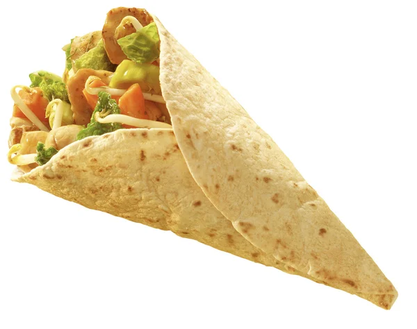 Tortilla Chicken wrap Royalty Free Stock Images