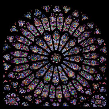 Rose window of Notre Dame clipart