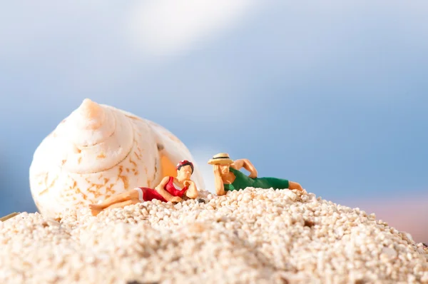 stock image Couple ona a beach