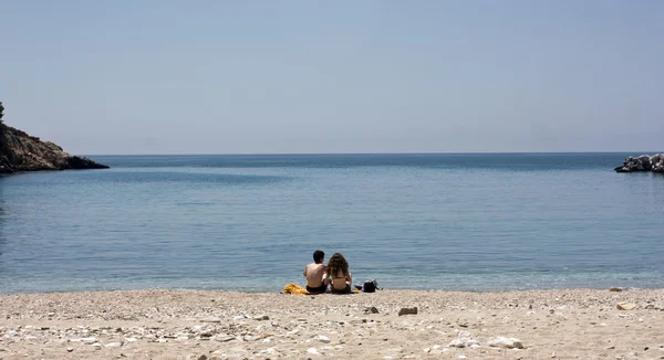 Seascape cu iubitorii — Fotografie, imagine de stoc