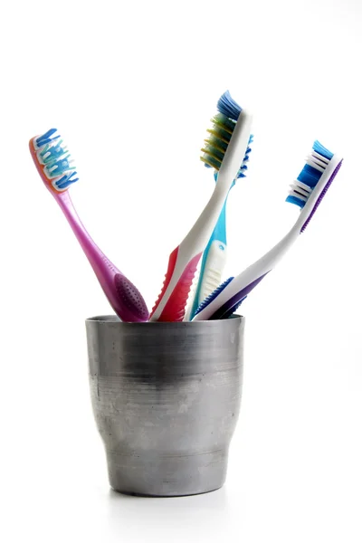 Four toothbrushes — Stock Photo, Image
