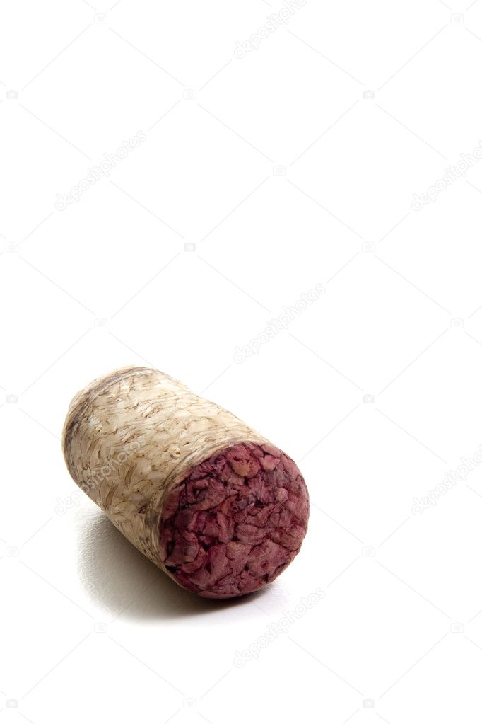 The cork of a bottle of wine