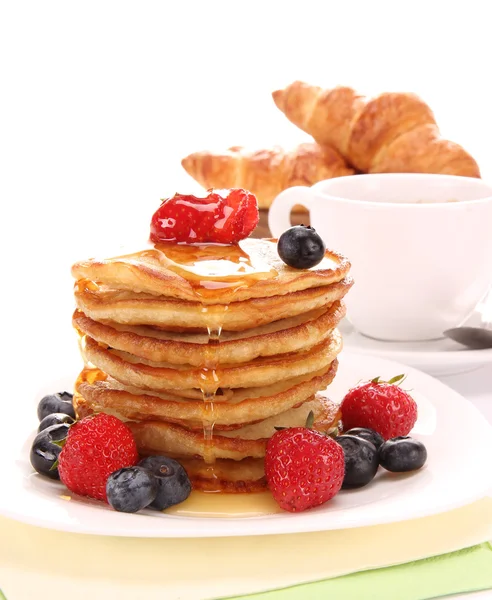 Plate of pancakes — Stock Photo, Image