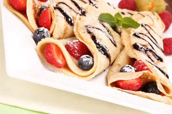 stock image Rolled pancakes