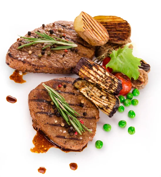 Grilované steaky — Stock fotografie