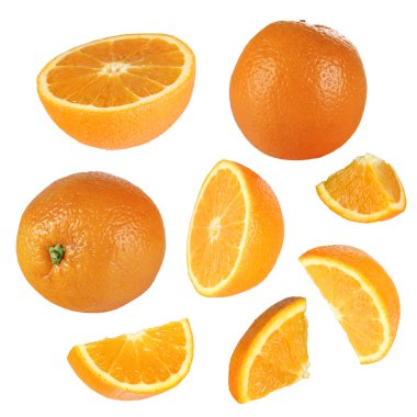 Oranges collection clipart