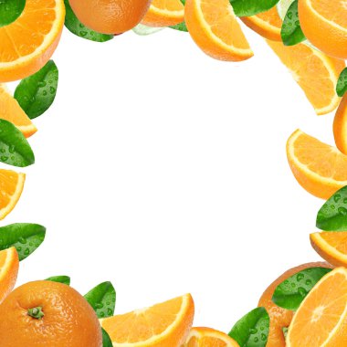 Oranges background clipart