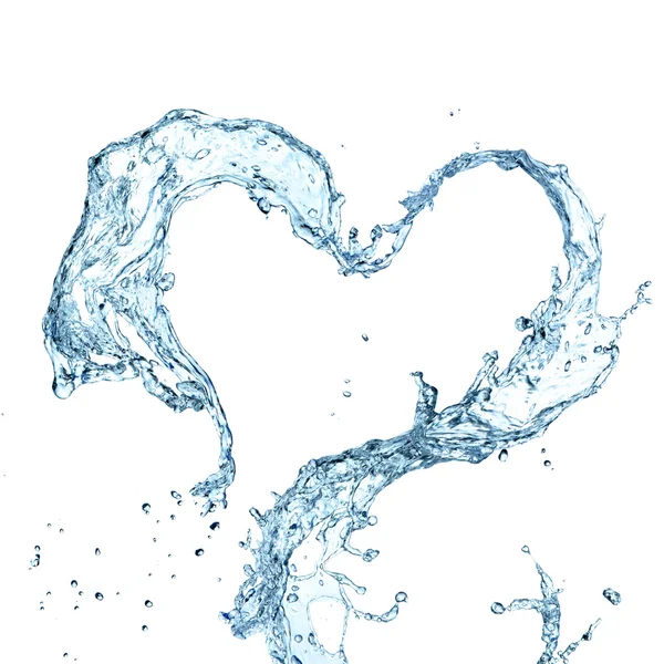 Corazón de agua — Foto de Stock