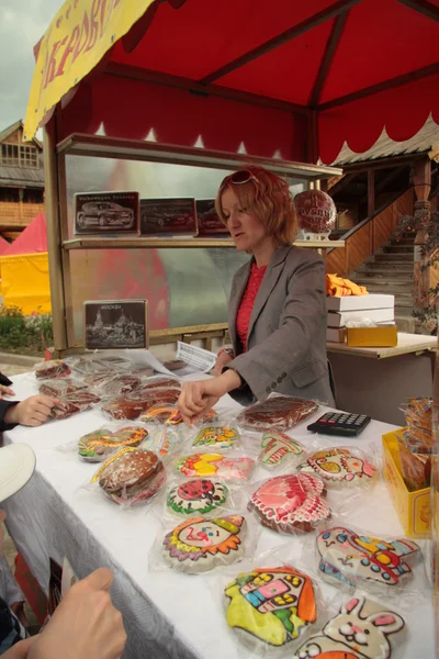 Spice cakes vendor — Stock Photo, Image