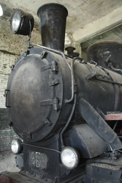 Locomotive à vapeur antique — Photo
