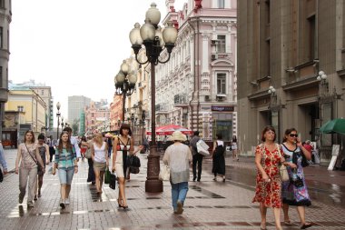 Arbat walking street in Moscow