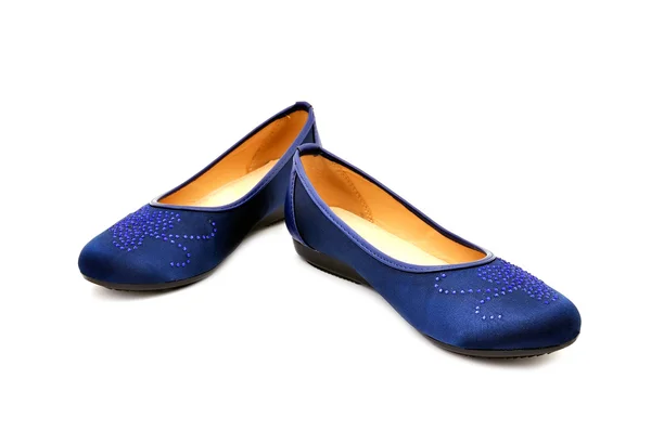 Blue slippers — Stock Photo, Image
