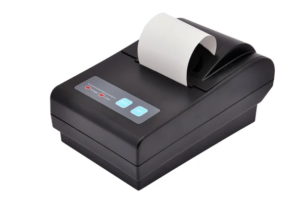 Принтер и проверка — стоковое фото