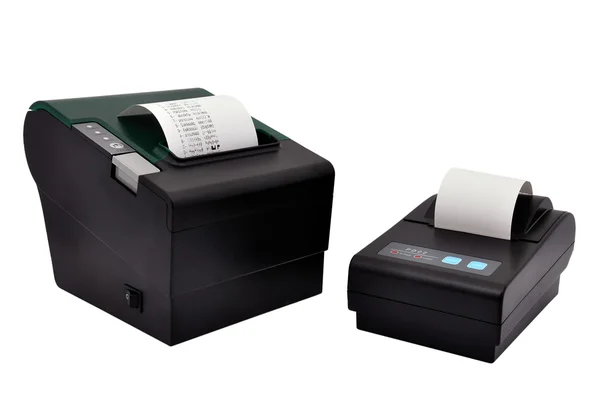 Два принтери і перевірка — стокове фото