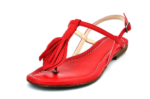 Sandálias vermelhas — Fotografia de Stock