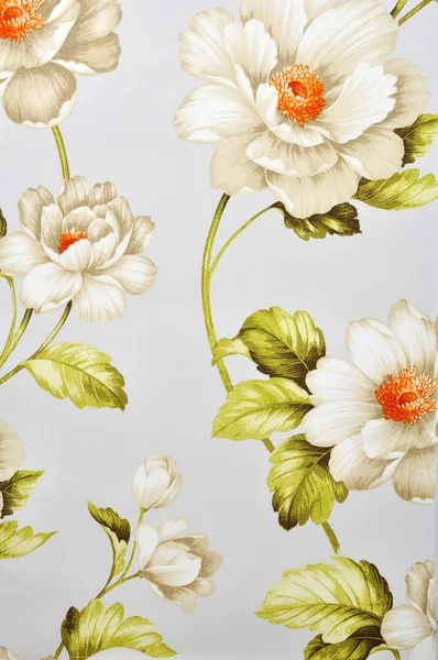 Floral canvas texture — Stock Photo, Image