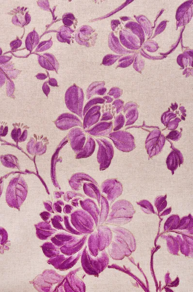 Kwiaty na tkaninie — Zdjęcie stockowe