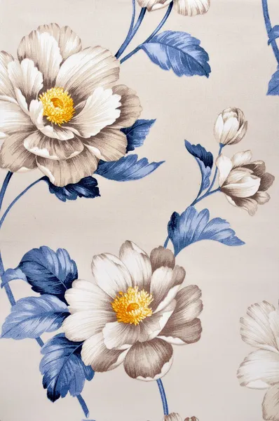 Tecido, padrão floral — Fotografia de Stock