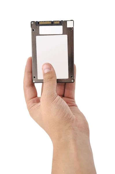 SSD v ruce — Stock fotografie