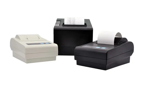 Três impressora térmica — Fotografia de Stock