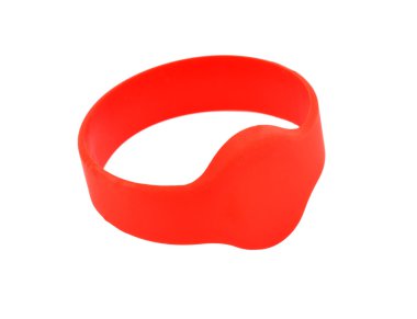 Red RFID bracelet clipart