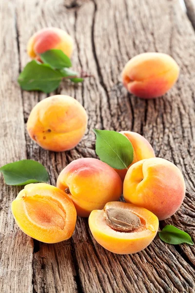 Abricots aux feuilles — Photo