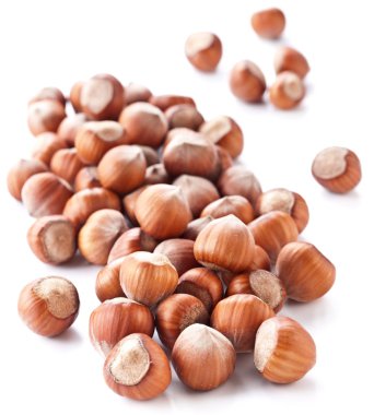 Nuts filberts isolated clipart