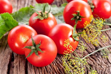 Tomatoes, cooked with herbs for the preservation clipart