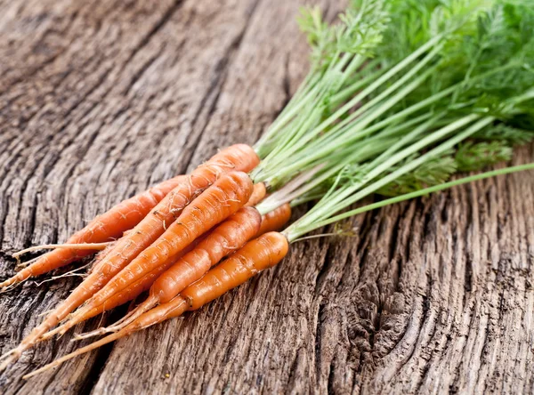 Морква з листя — стокове фото