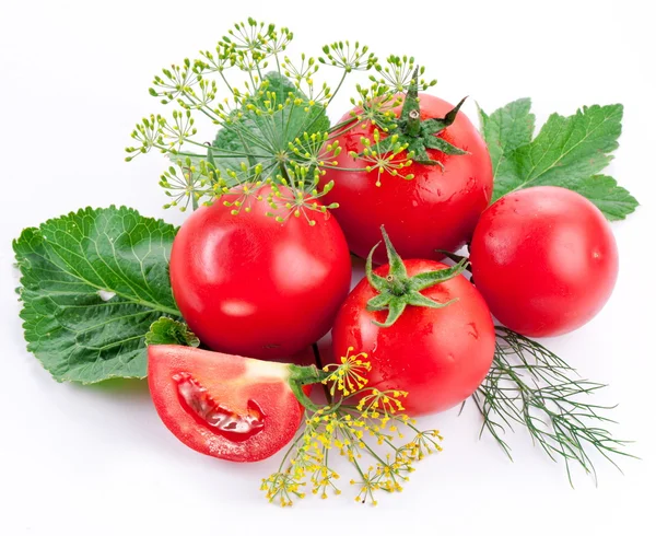 Tomates, cocidos con hierbas para la conservación —  Fotos de Stock
