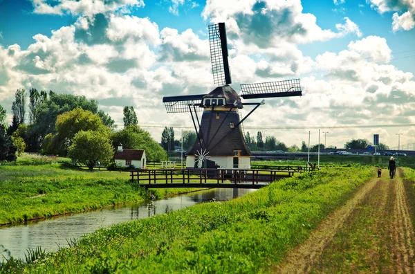 Old dutch windmill — Stock Photo, Image
