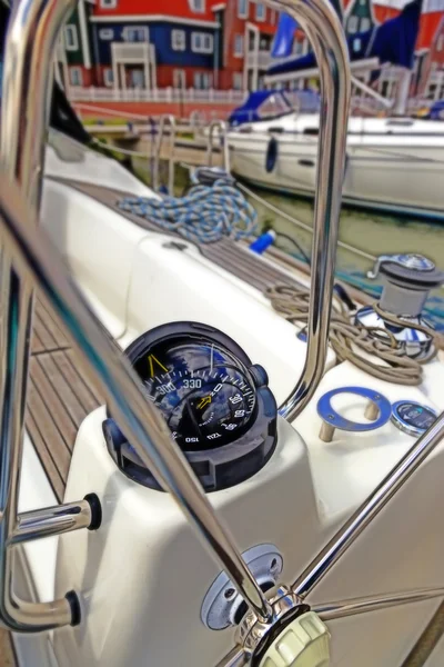 Navigering del av yacht — Stockfoto