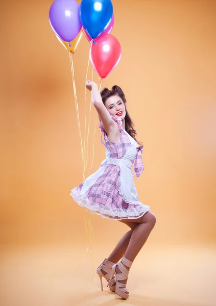 Nádherná sponka se s balónky — Stock fotografie